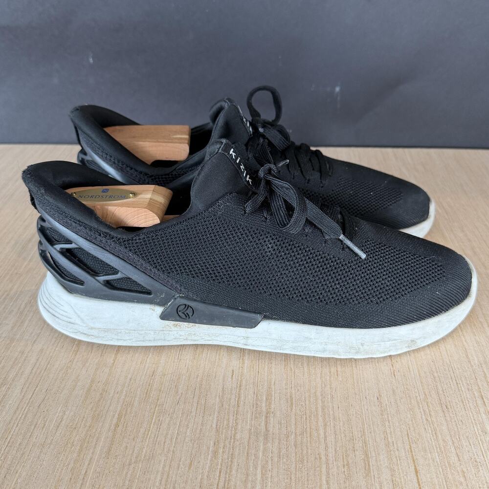 Kizik Shoes Mens 8 Womens 9.5 Black Mesh Hands Free Walking Athletic Sneakers